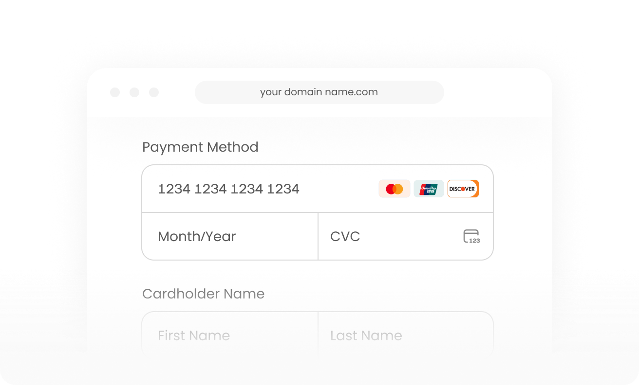 Hosted checkout page