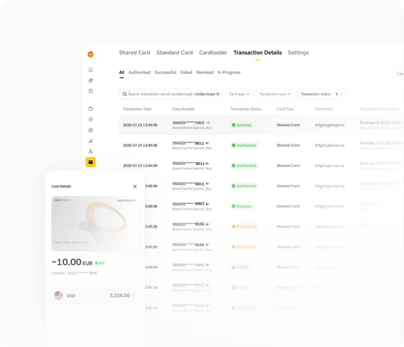 See spend shifts as they happen